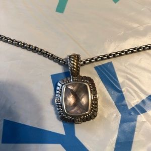 Amethyst sterling silver necklace